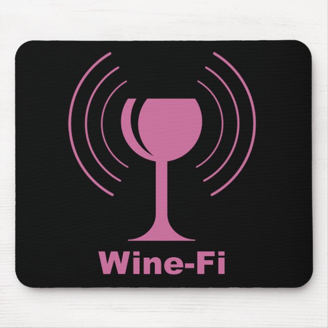 Wine-Fi Humour Mouse Mat (Front)