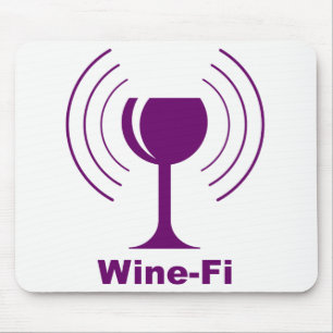 Wine-Fi Humour Mouse Mat