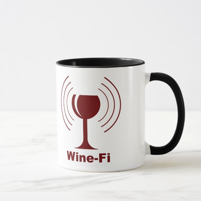 Wine-Fi Humour Mug (Right)