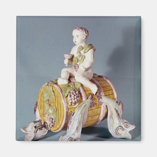 Wine fountain in the shape magnet (Front)