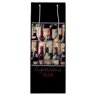Wine Gift Bag-Wine Lovers Congratulations Bag