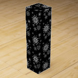 Wine Gift Box-Christmas Snowflakes Wine Box<br><div class="desc">This wine gift box is shown in a festive Christmas holiday black and white snowflakes print.
Customise this box or buy as is.





Stock Image
freepik.com</div>