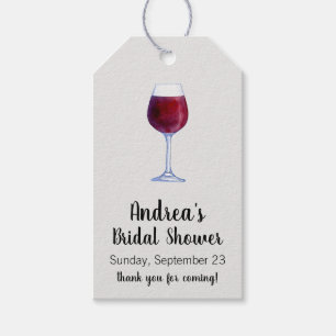 Wine Gift Tags or Wine Tasting Favour Tags