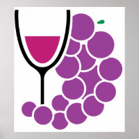 Wine Glass And Grapes