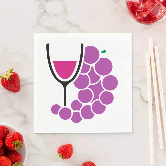 Wine Glass And Grapes Wrapping Paper (Creator Uploaded)