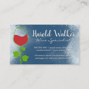 Wine Glass and Vine Business Card