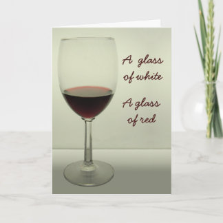 Wine Glass - Belated Birthday Card