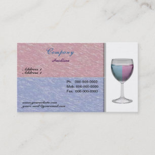 Wine Glass Business Card