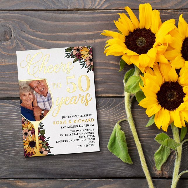 Wine Glass Cheers to 50 Years Wedding Anniversary (Creator Uploaded)