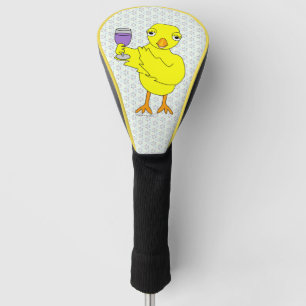 Wine Glass Chick  Golf Head Cover