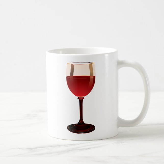Wine Glass Coffee Mug (Right)