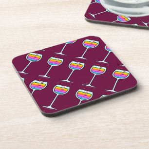 WINE GLASS CORK COASTERS
