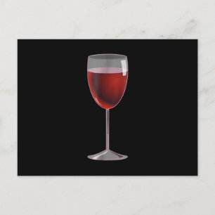 Wine Glass Costume Matching Cheese Wedge Pair Announcement Postcard