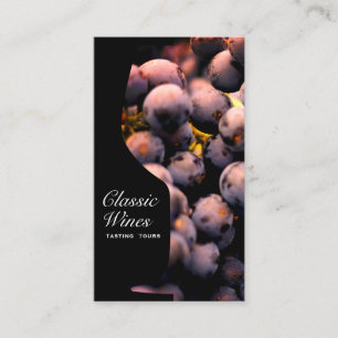 Wine Glass   Counter-space   Grapes on Vine Business Card