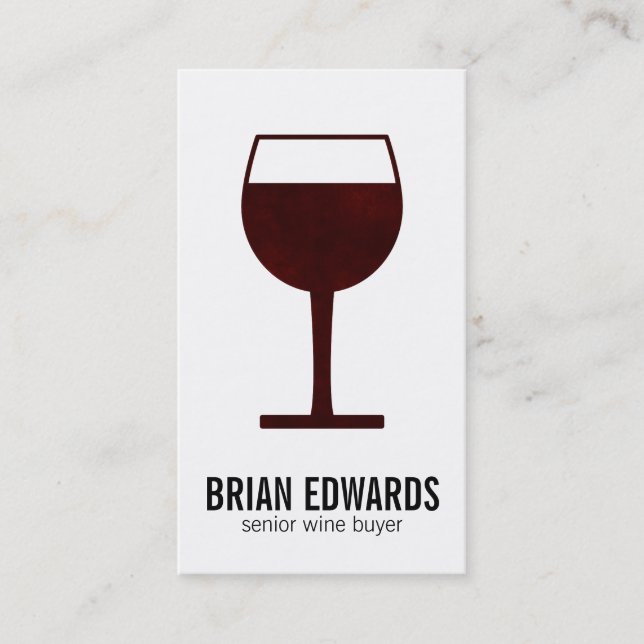 Wine Glass | Full Business Card (Front)