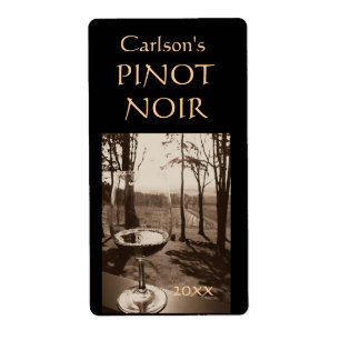 Wine Glass Homemade Wine Labels