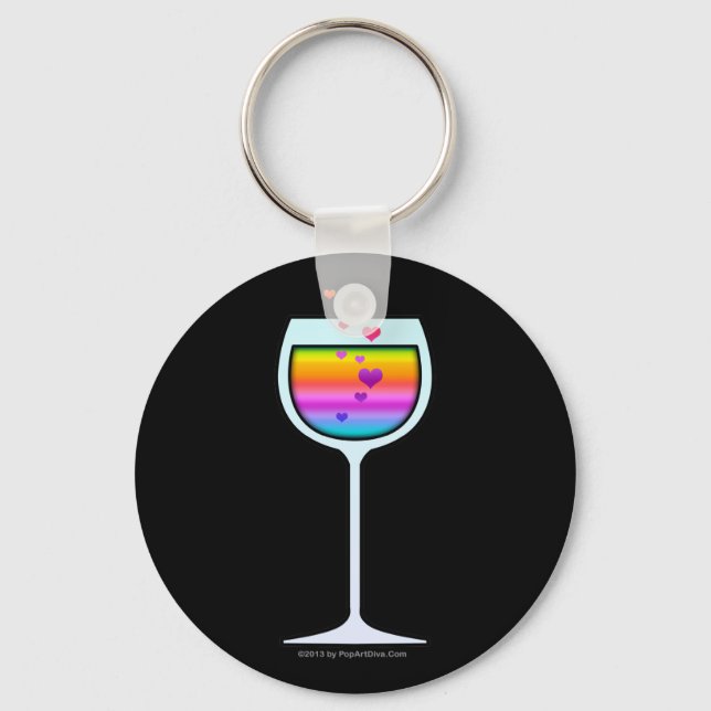 WINE GLASS KEYCHAINS (Front)