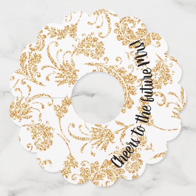 Wine Glass Labels/Bridal Shower/Wedding Tag (Front)