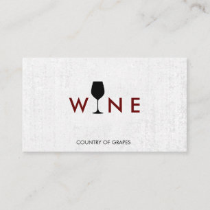 Wine Glass Logo Business Card