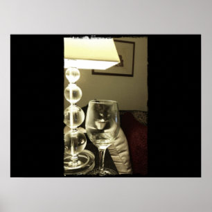 Wine Glass Lucy Poster