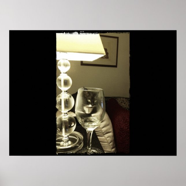 Wine Glass Lucy Poster (Front)