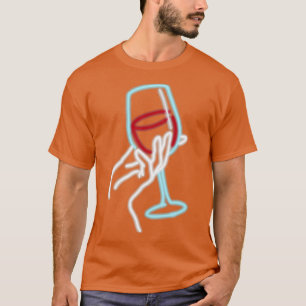 Wine Glass Nyon T-Shirt