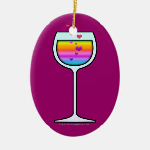 WINE GLASS ORNAMENT