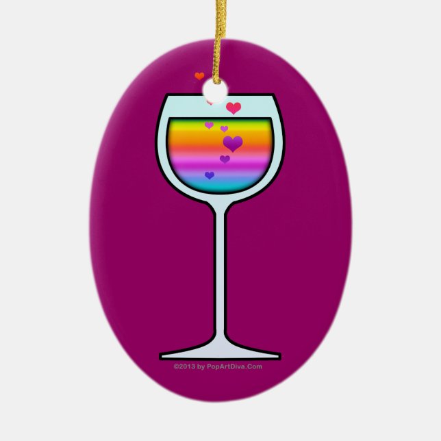 WINE GLASS ORNAMENT (Front)