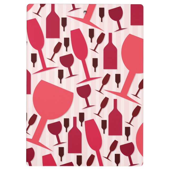 Wine glass pattern clipboard (Back)