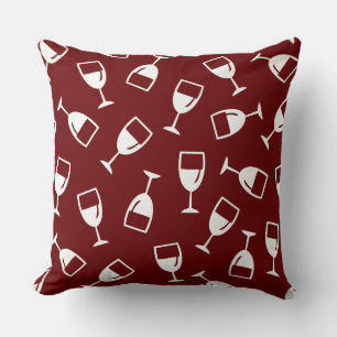 WINE GLASS PATTERN CUSHION