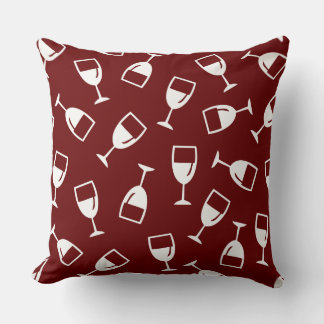 WINE GLASS PATTERN CUSHION
