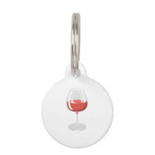 Wine Glass Pet Tag