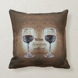 Wine Glass Pillow