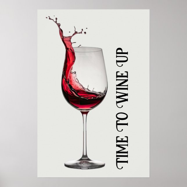 Wine Glass Quote Poster (Front)