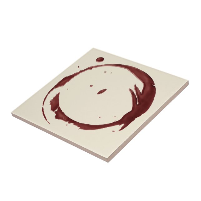 Wine Glass Ring Stain Ceramic Tile (Small) (Side)