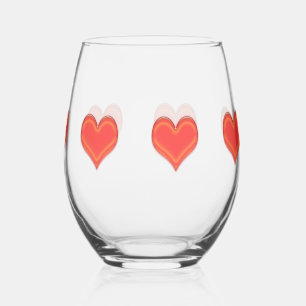 Wine Glass - Seven Hearts