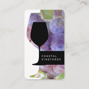 Wine Glass   Sommelier Business Card