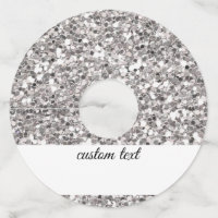 Wine Glass Tags Identifier Marker Paper Glitter