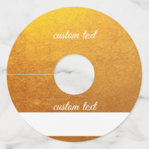 Wine Glass Tags Identifier Marker Paper Gold