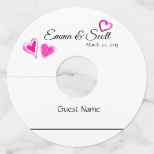 Wine Glass Tags Identifier Marker Paper Wedding