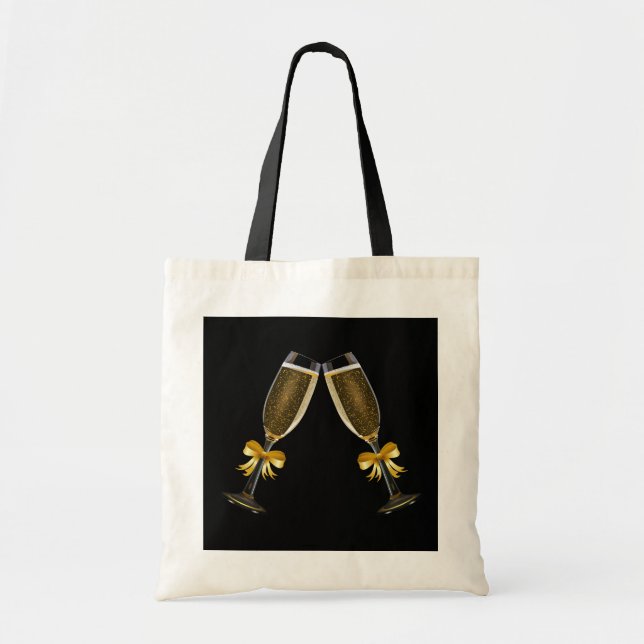wine glass tote bag (Front)