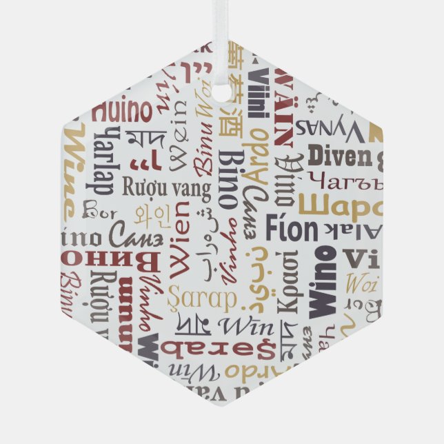 Wine Glass Tree Decoration (Front)