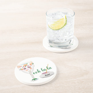 Wine Glass with Personality Coaster
