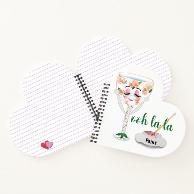 Wine Glass with Personality Notebook (Inside)