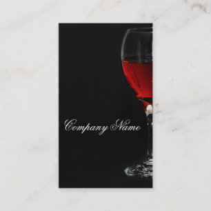 Wine glassbusiness card template