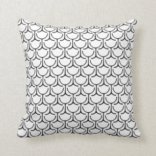 Wine Glasses Abstract Throw Pillow