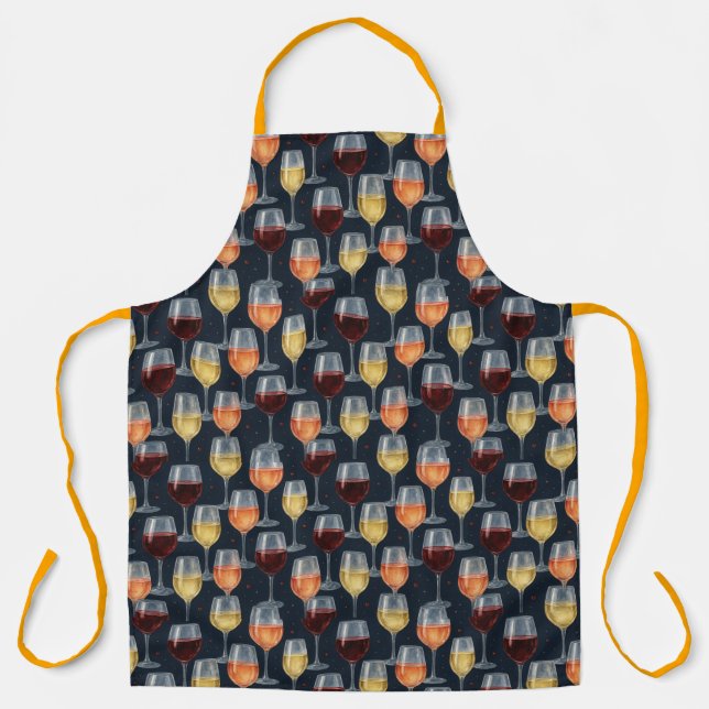 Wine Glasses by Natasha Us   Apron (Front)