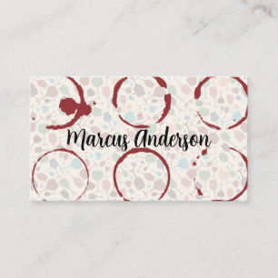 Wine Glasses   Stain Business Card