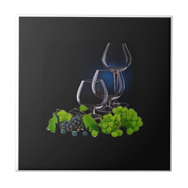 Wine Glasses  Tile (Front)
