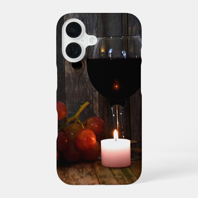 wine glow iPhone 16 case (Back)